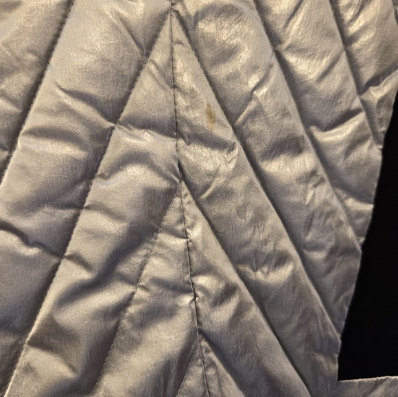 Silver metallic Blanc Noir jacket/ coat - Picture 4 of 9